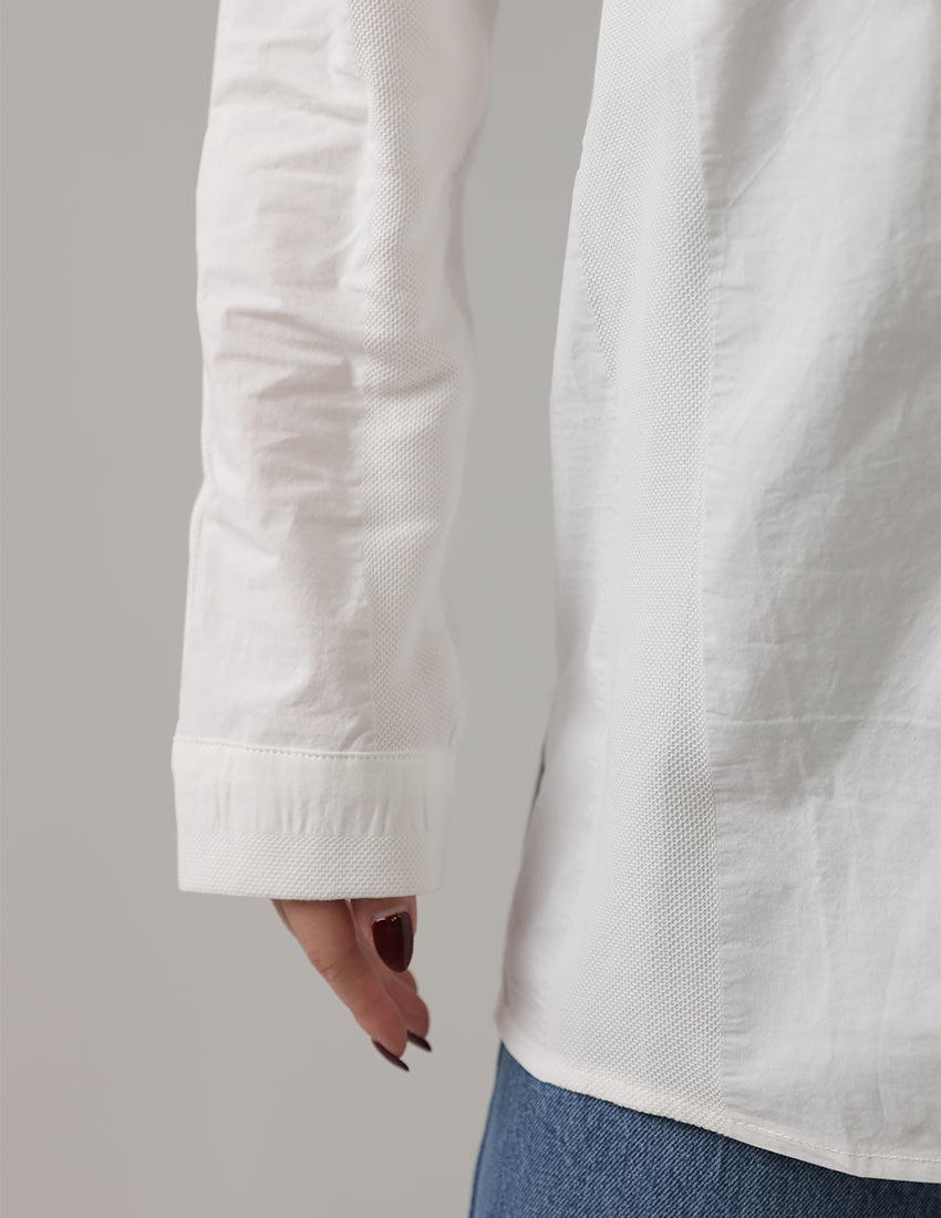 Oversized Cotton Button-Up Shirt