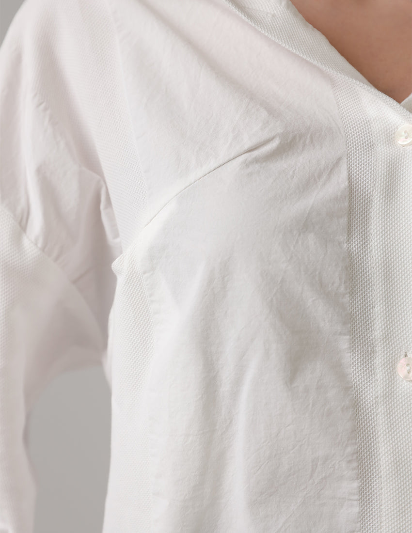 Oversized Cotton Button-Up Shirt