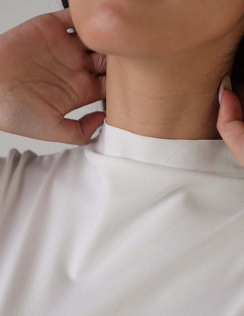 High-Neck Cap Sleeve Top