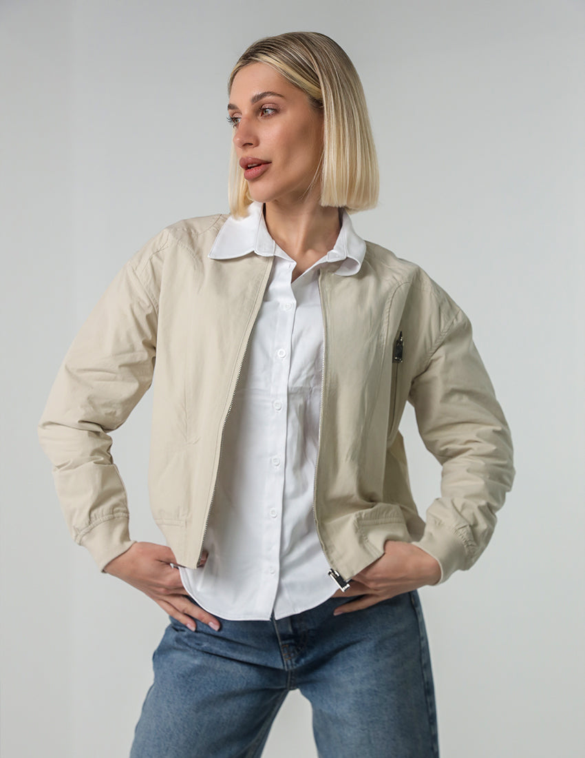 سترة بومبر بسحاب