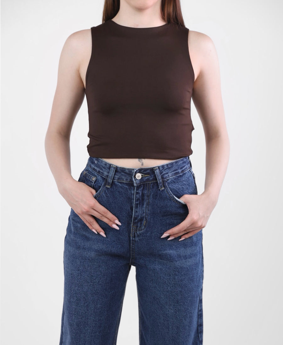 Top wide drill camisole