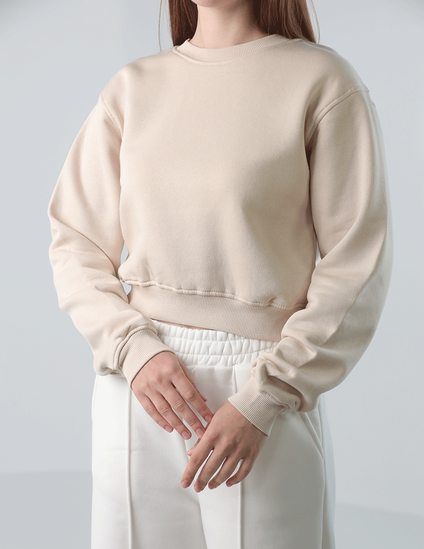 سويت شيرت قطني مقصوص