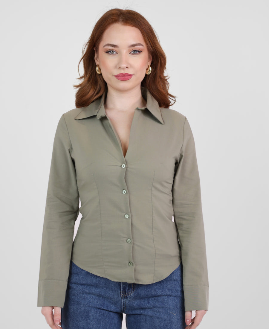 Plain fit shirt
