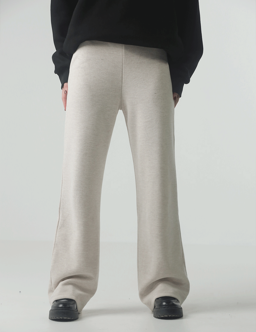 Cotton Straight-Leg Pants
