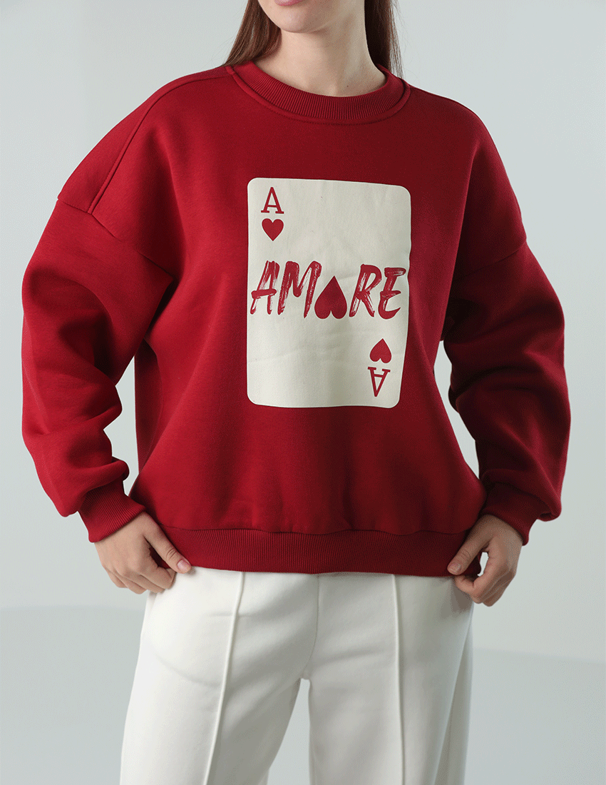 Cotton "Amore" Sweatshirt