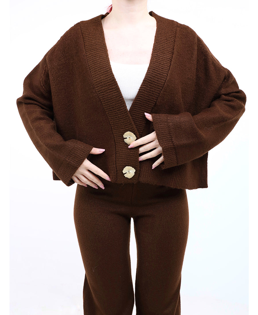 Oversized knit cardigan