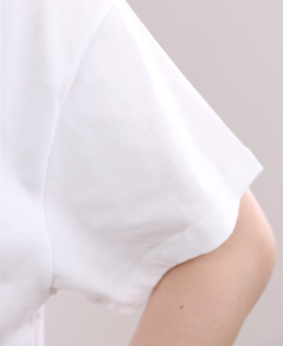 Printed pins white over size T-shirt