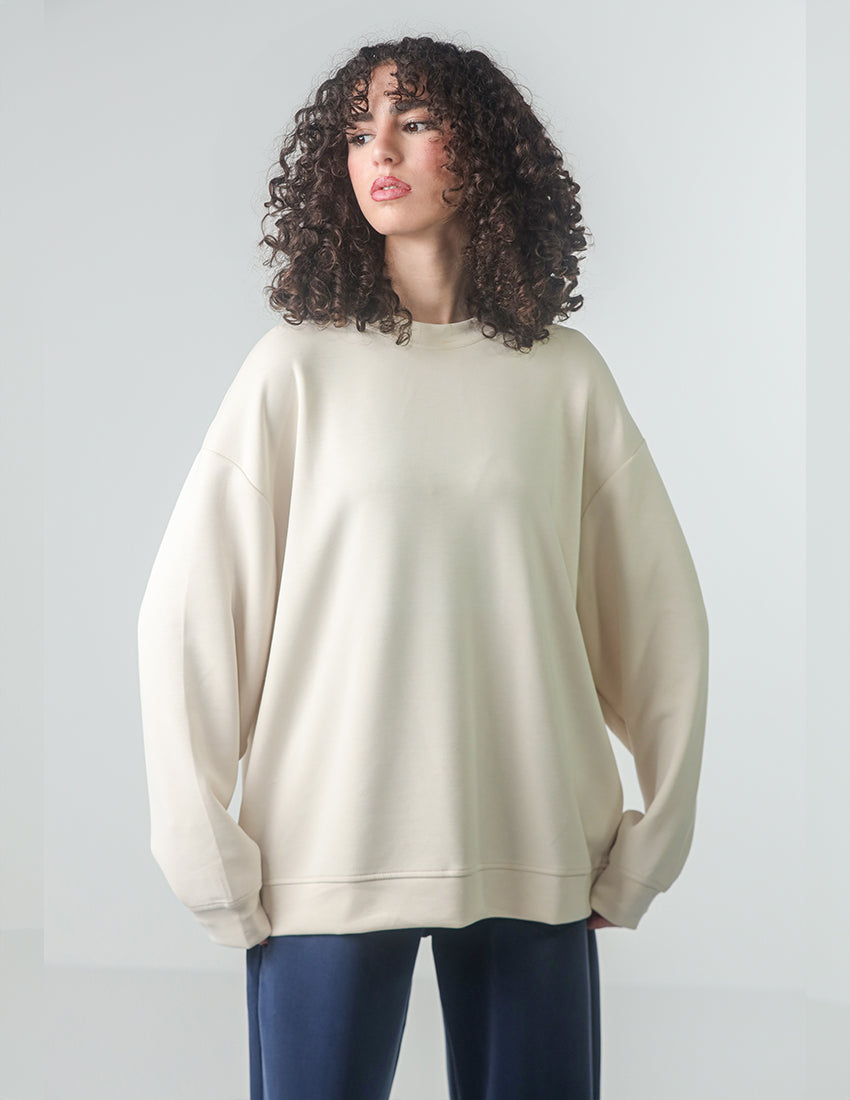 سترة سادة كبيرة الحجم