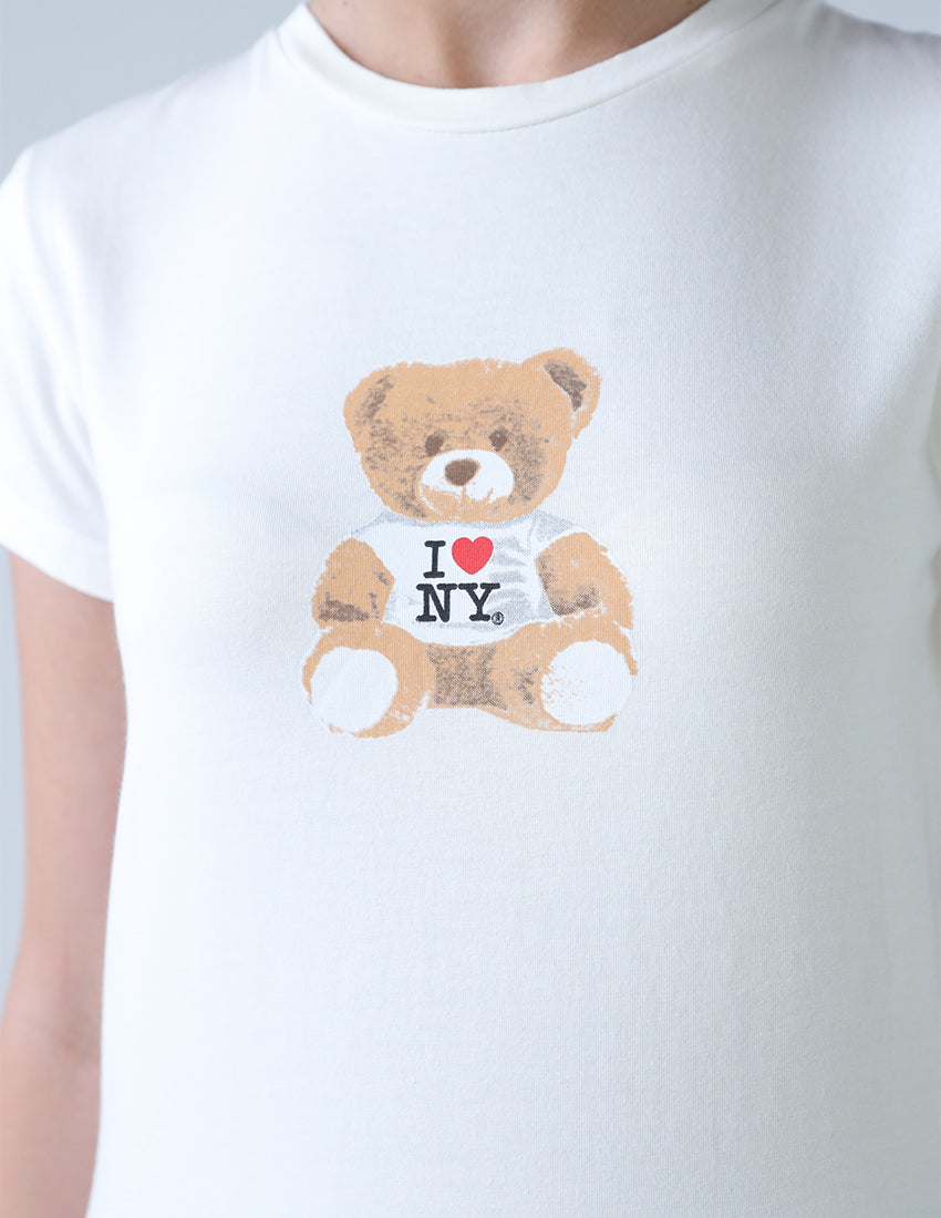 تي شيرت "أنا أحب نيويورك تيدي بير"