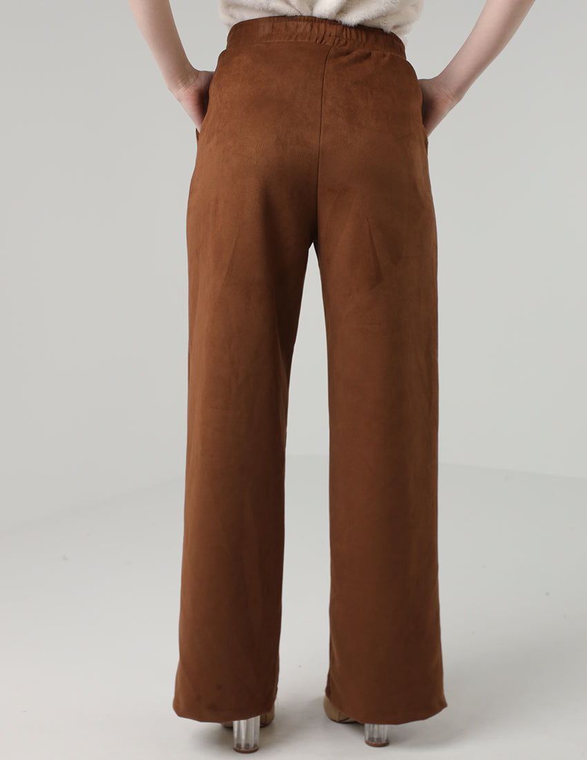 Suede Sports Pants