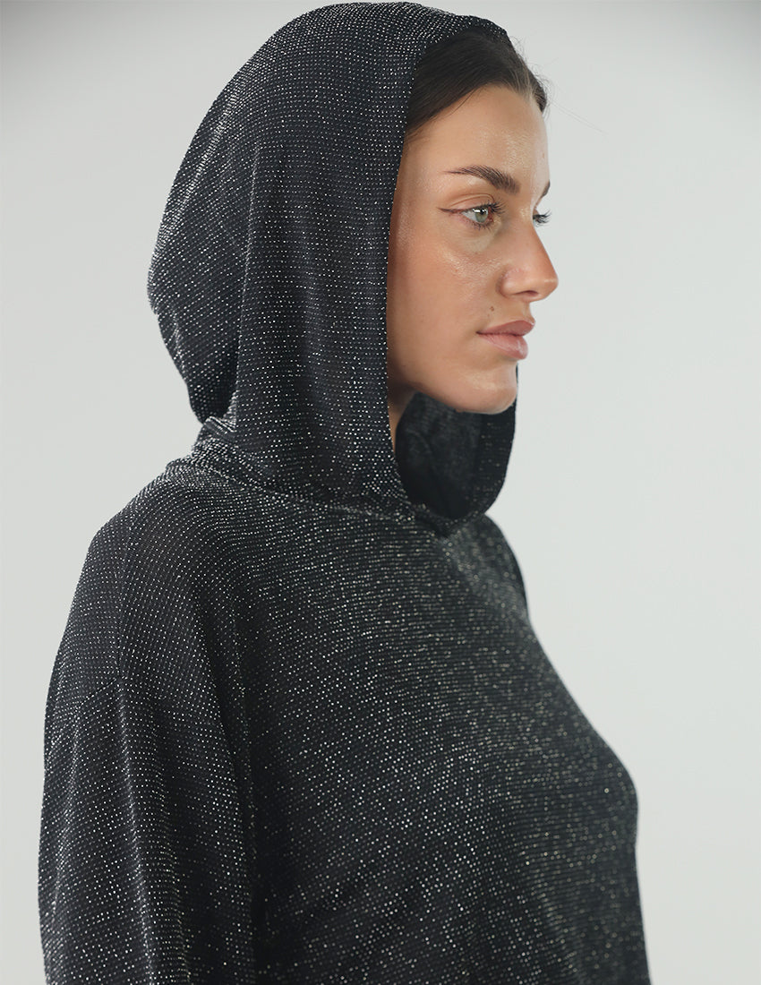 Black Sparkle Hoodie