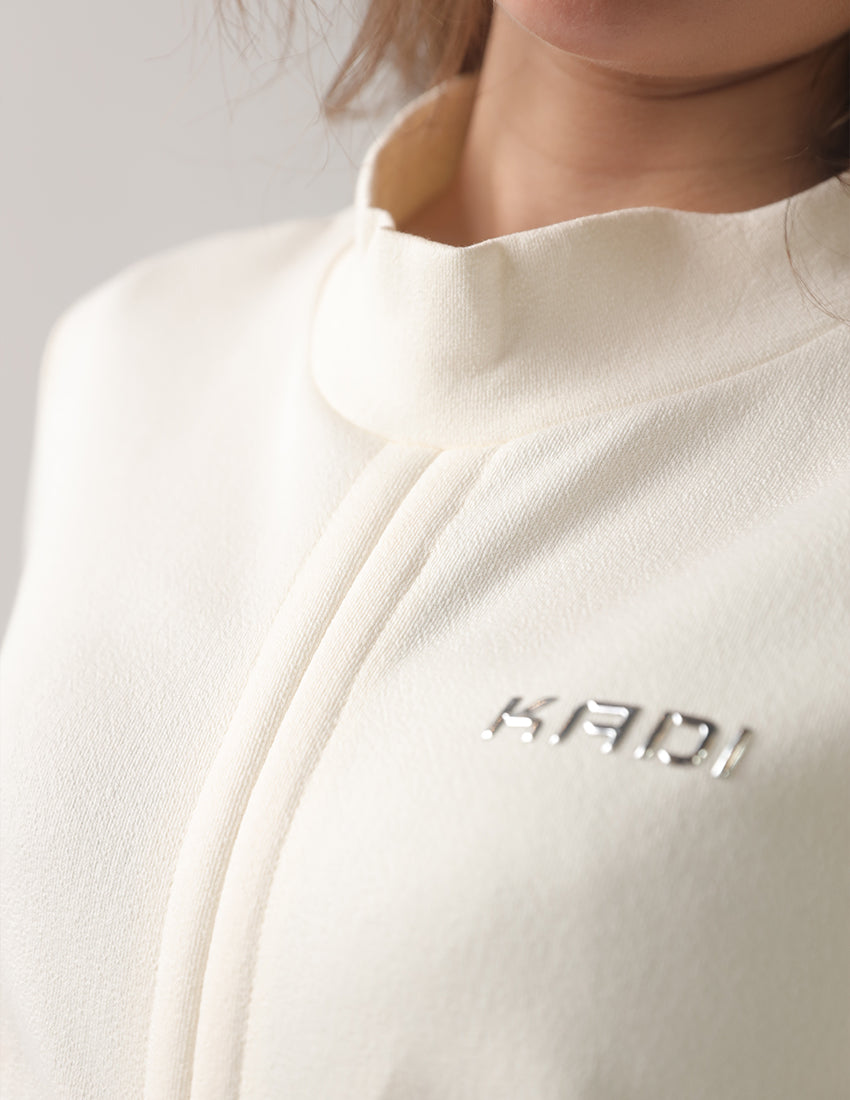 Ribbed Tracksuit Set with Cropped Sweatshirt