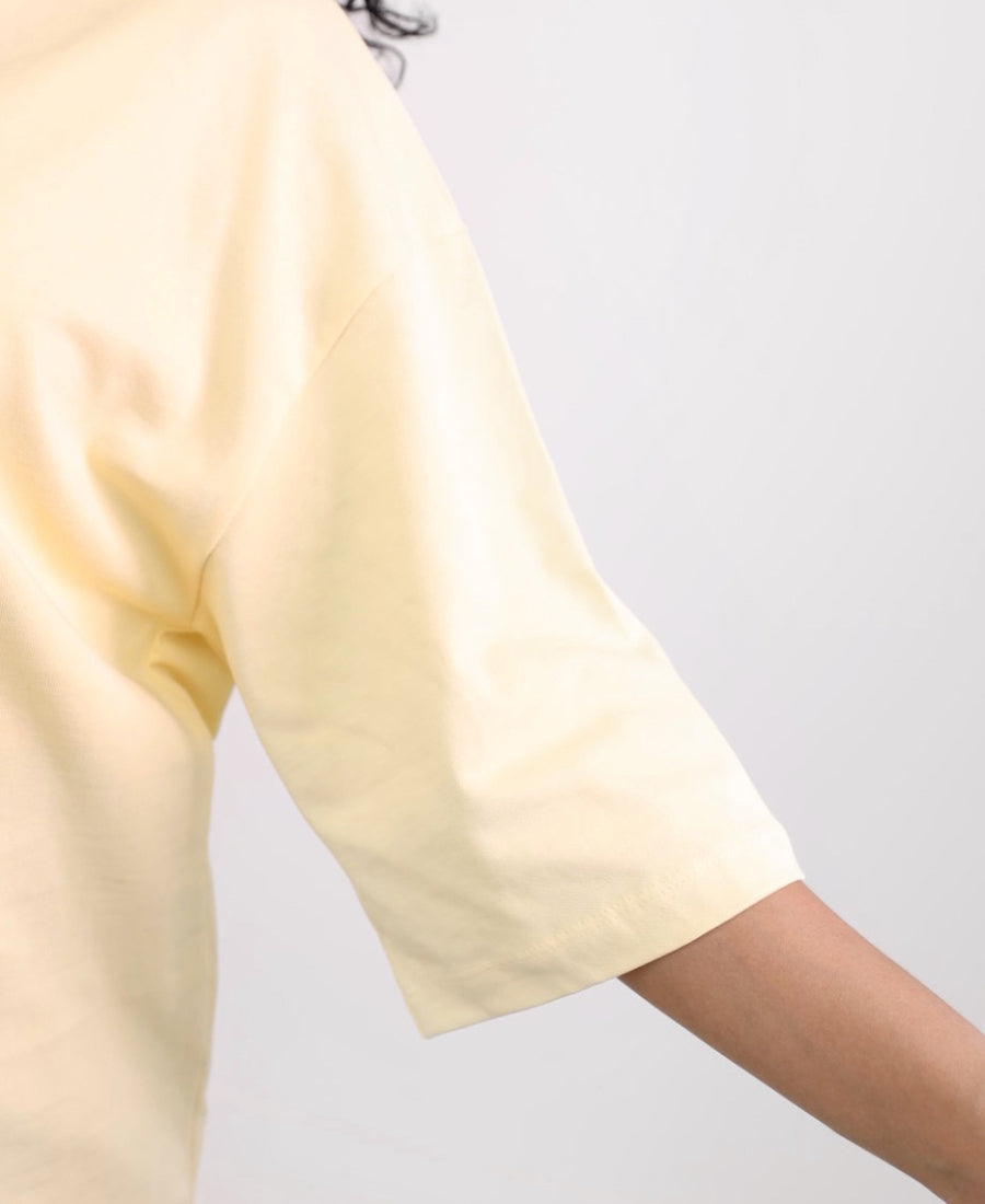 Oversize lace waist T-shirt