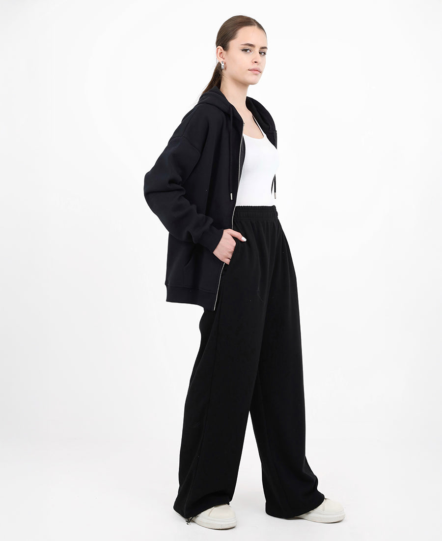 Wide Leg Cotton Sweatpants