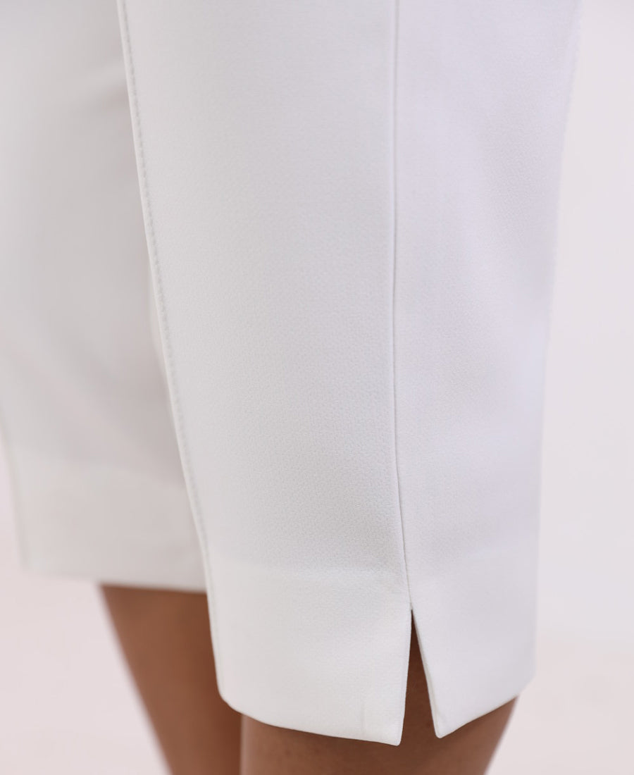 White baramuda shorts