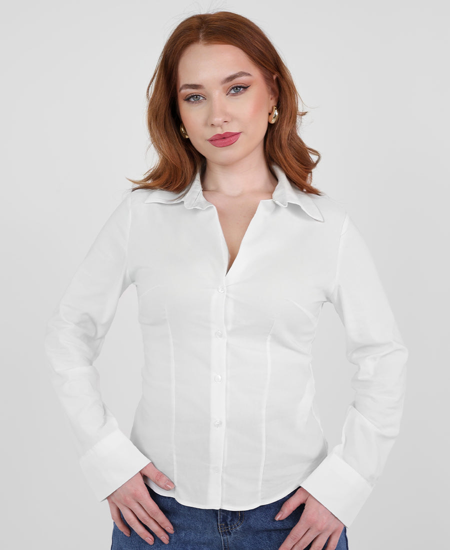 Plain fit shirt