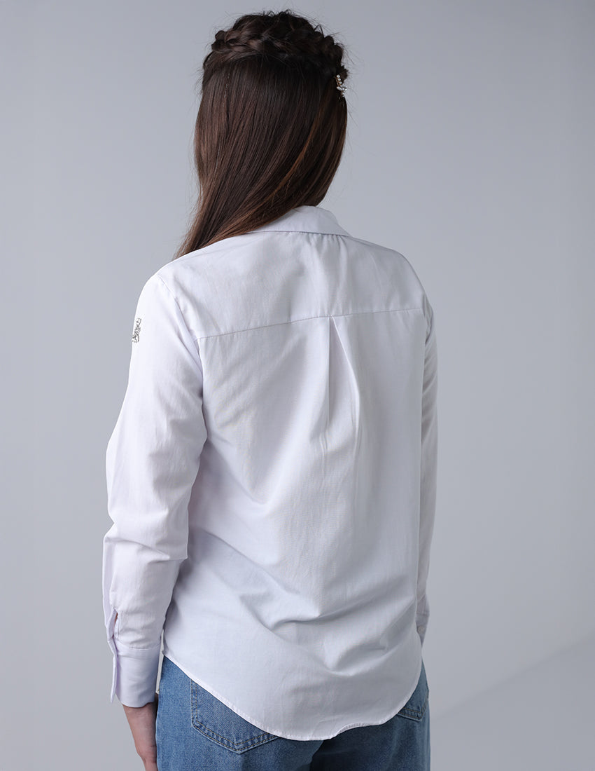 Slim fit shirt with stras