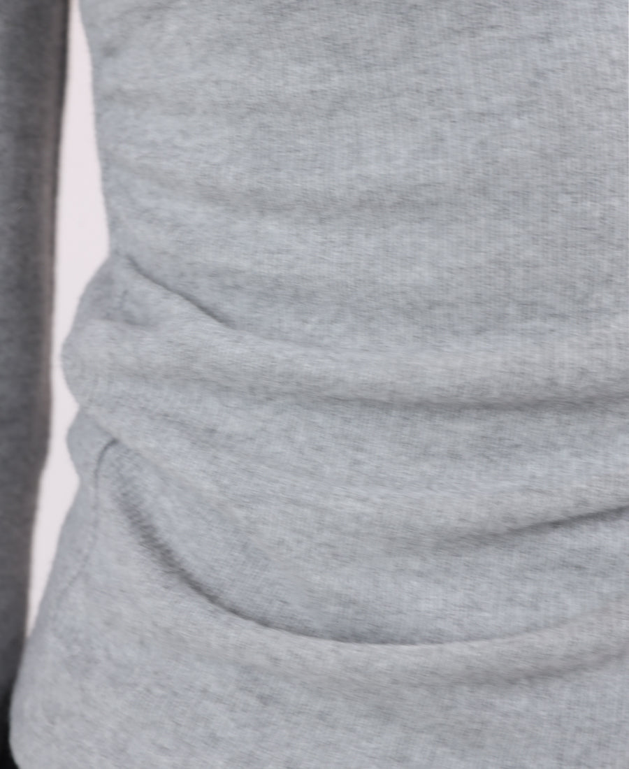 Soft wool blouse with side slits