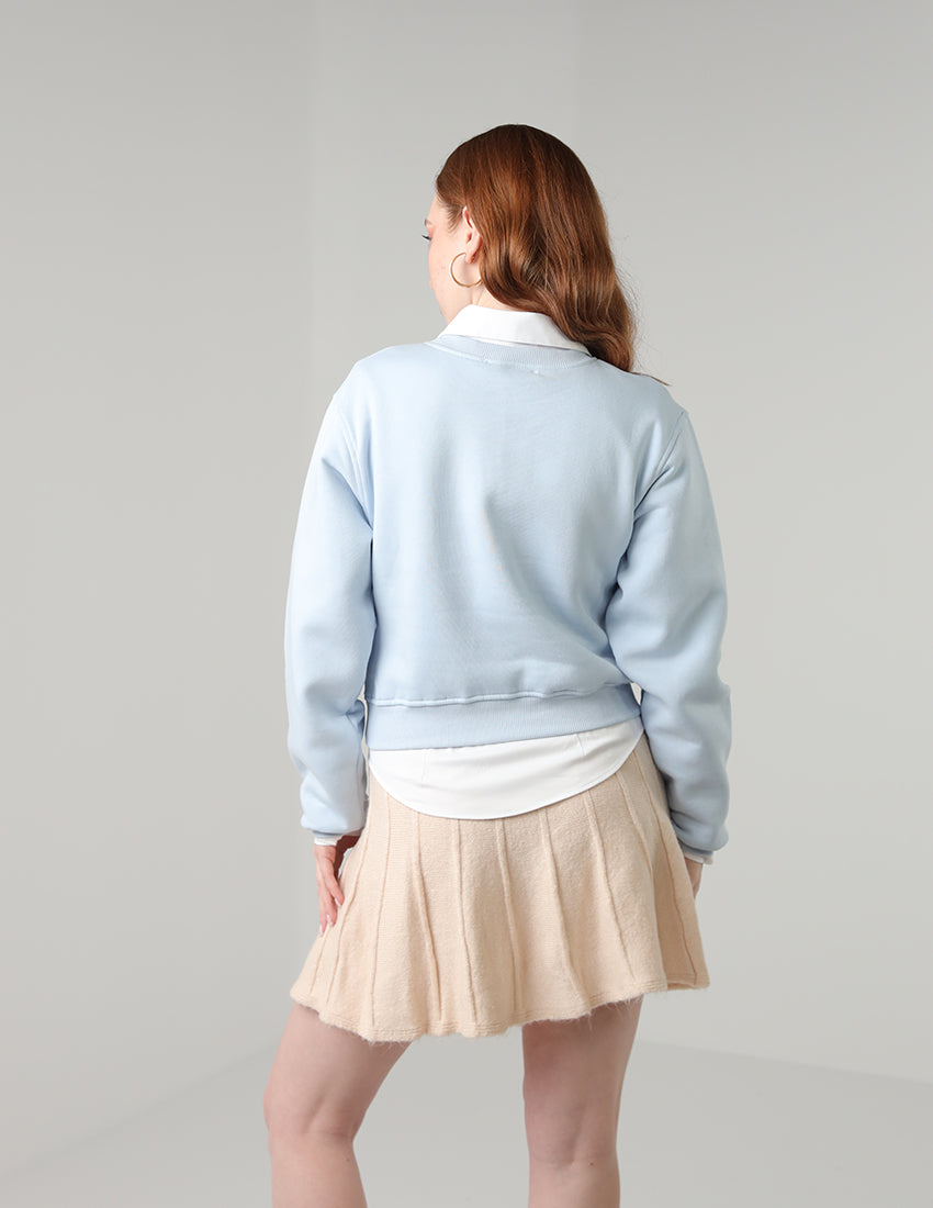 سويت شيرت قطني مقصوص