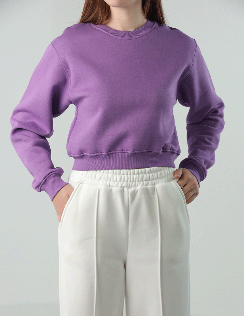 سويت شيرت قطني مقصوص