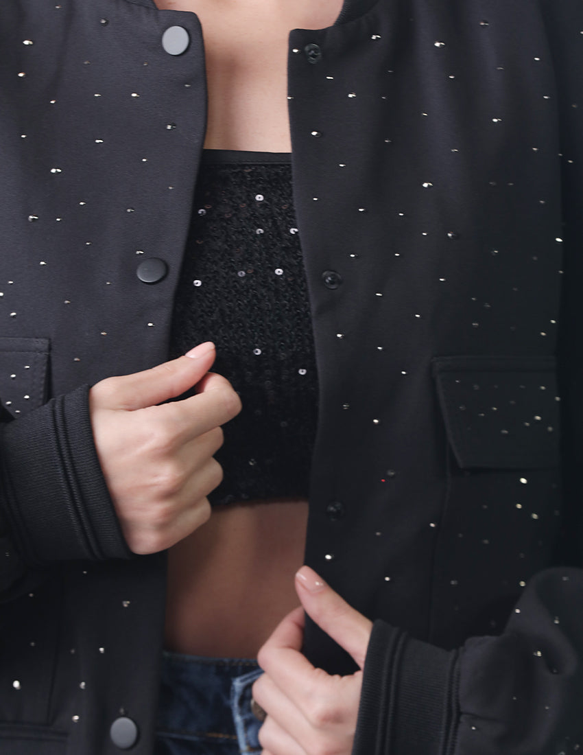 Oversized bomber jacket