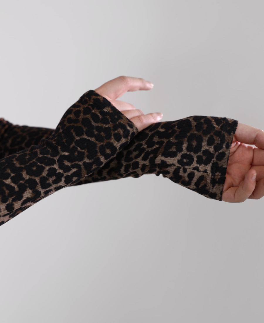 Tiger draped neck blouse