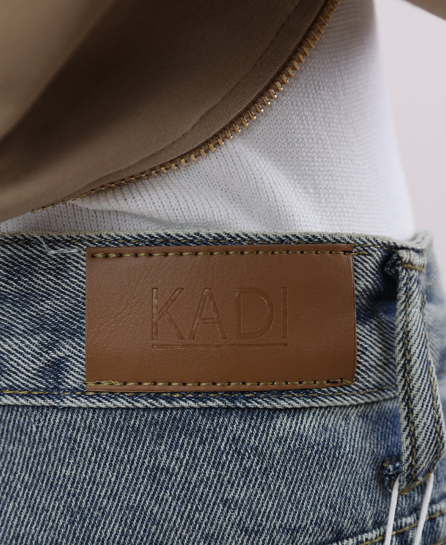 Ice blue straight jeans