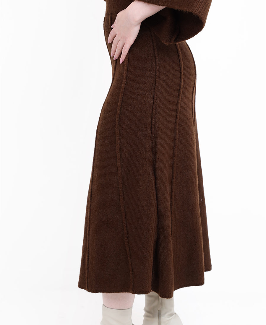 Ribbed Knit Skirt