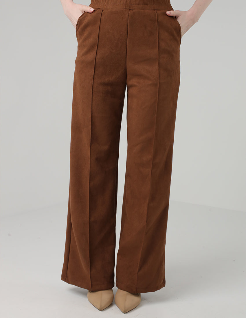 Suede Sports Pants