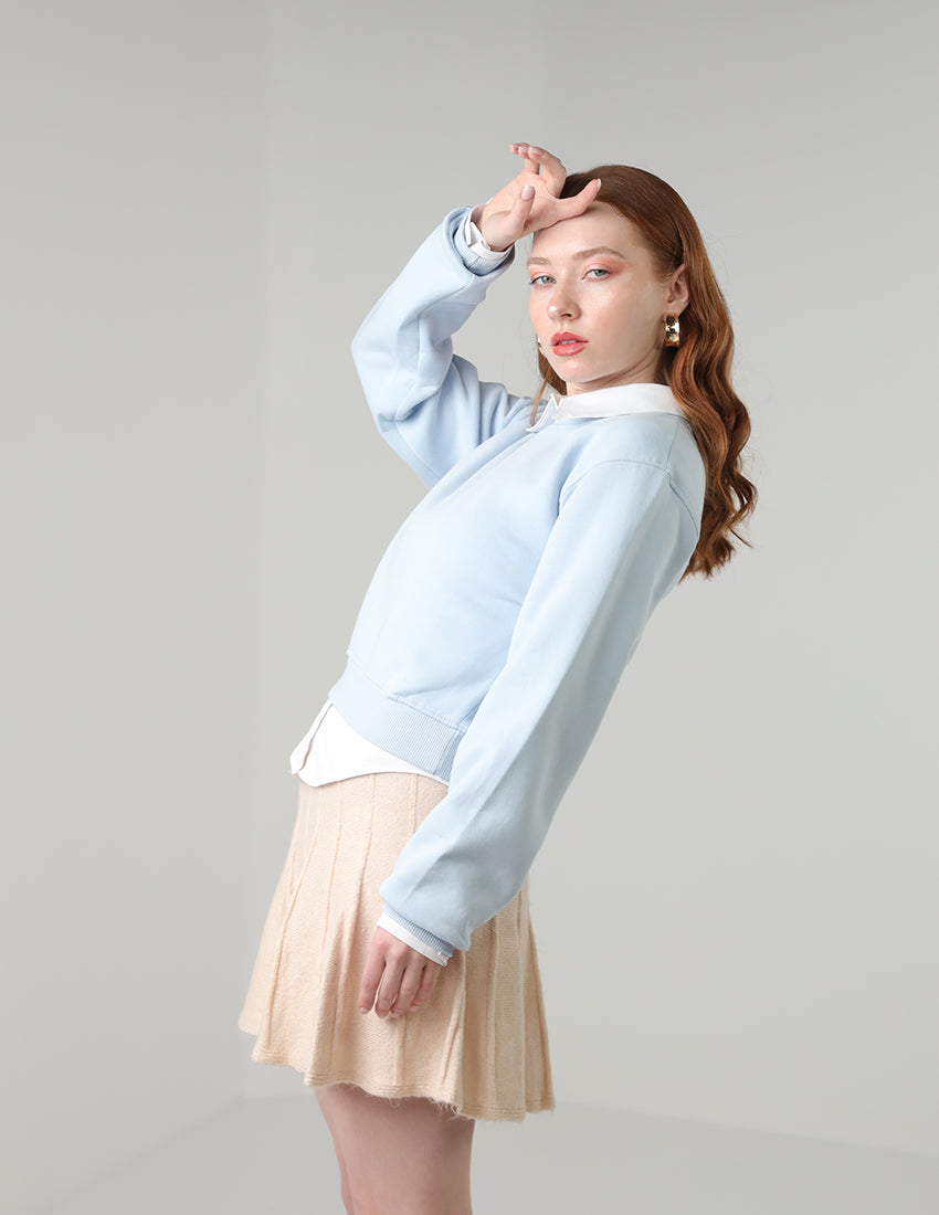 سويت شيرت قطني مقصوص