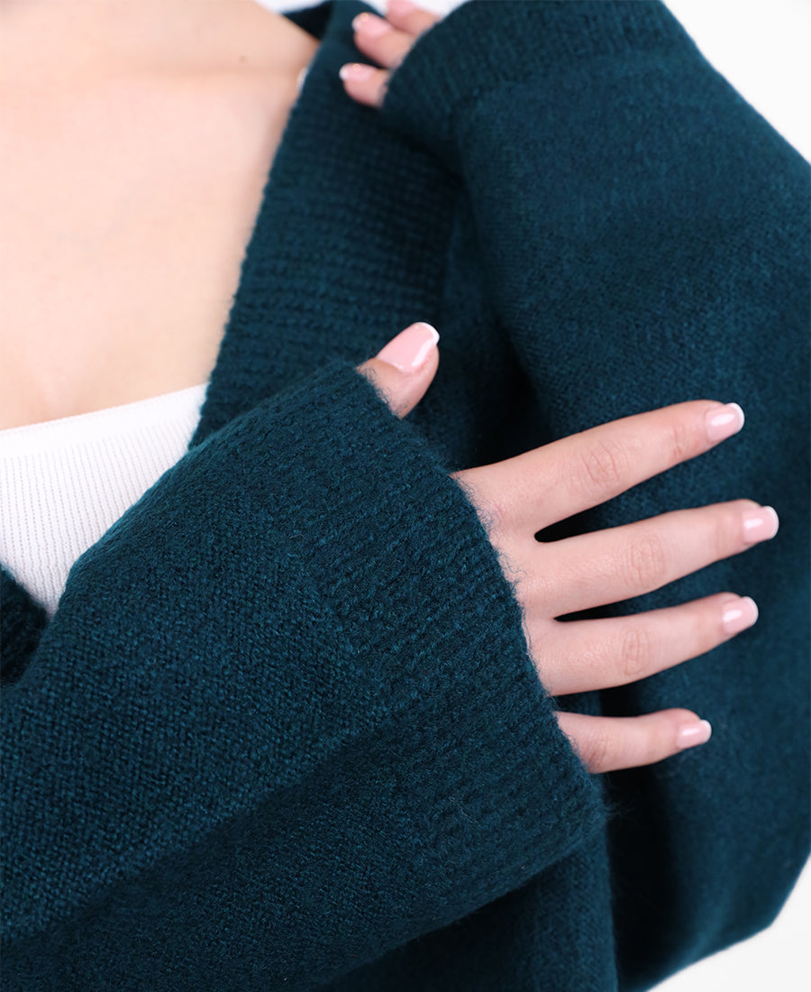 Oversized knit cardigan