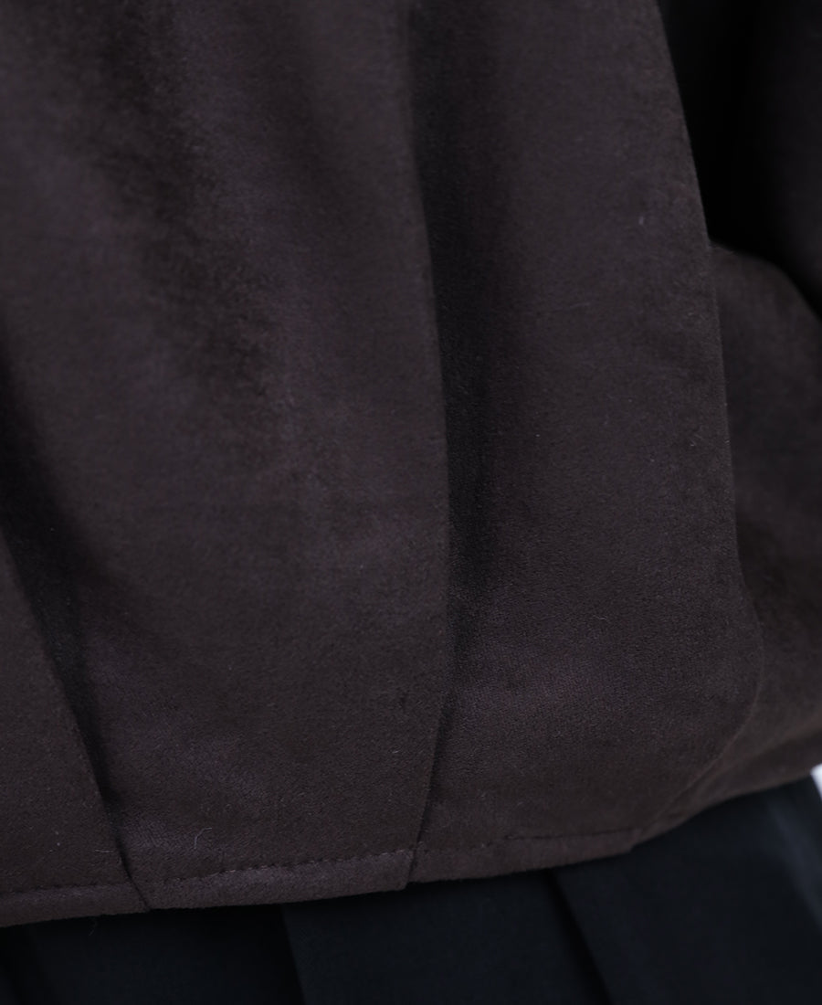 Oversized bomber cut jacket