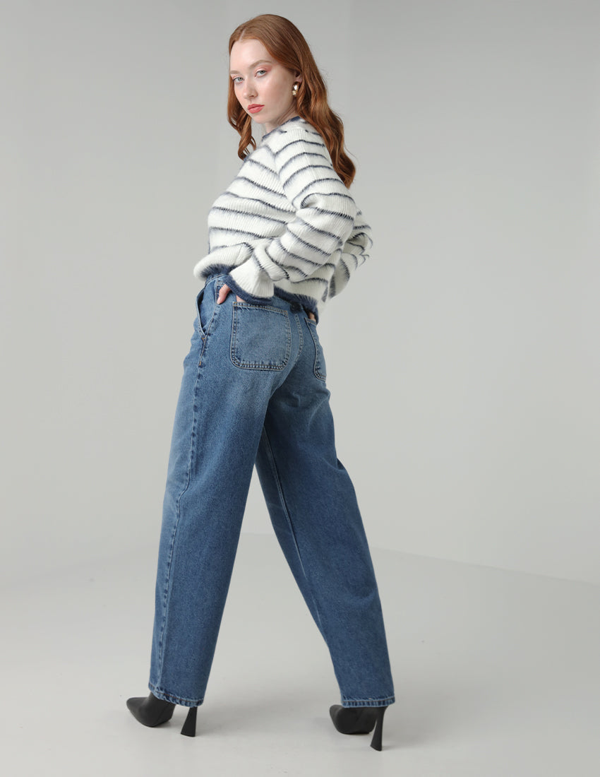 Blue Shades Baggy Jeans