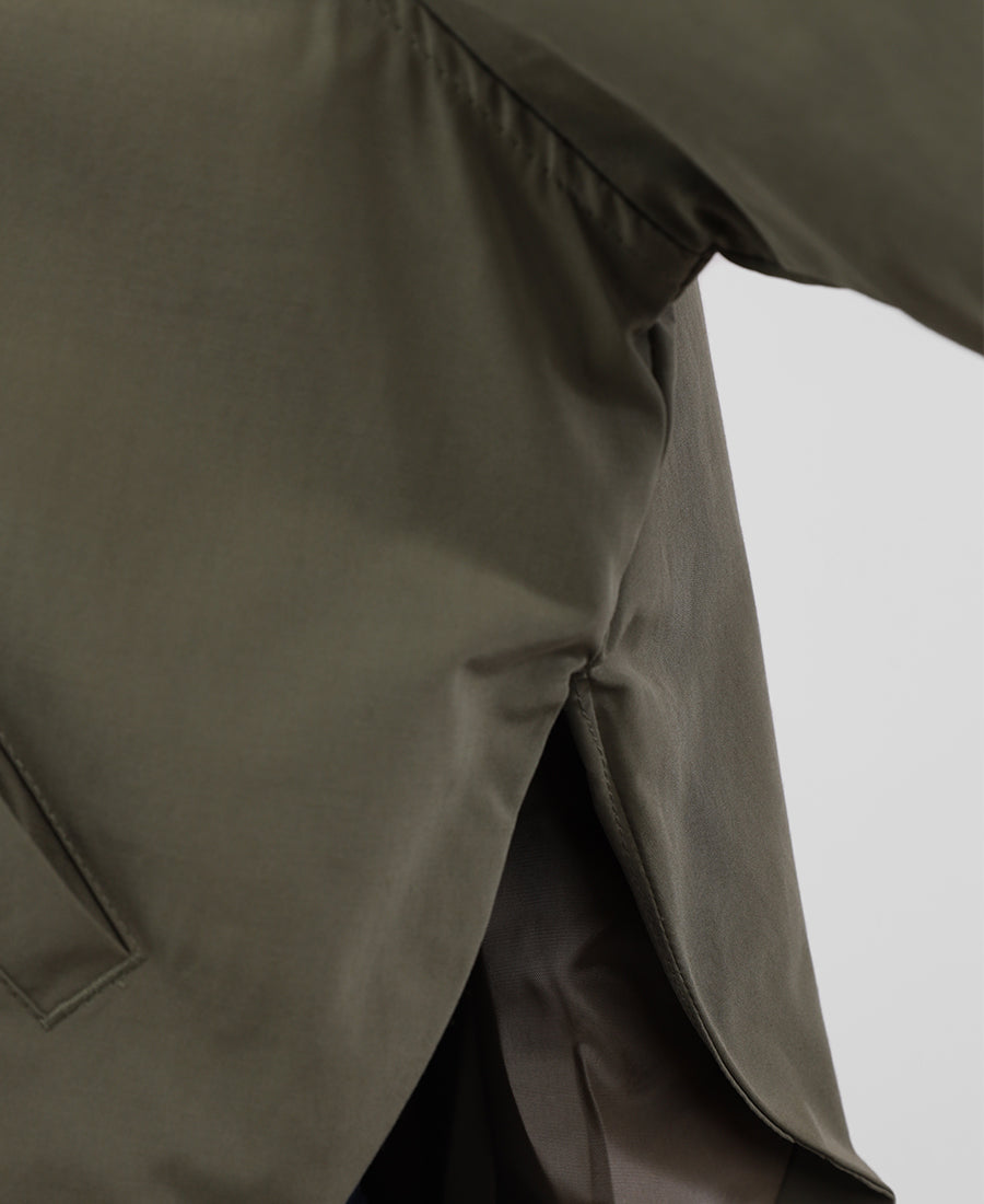 Short oversized trench coat