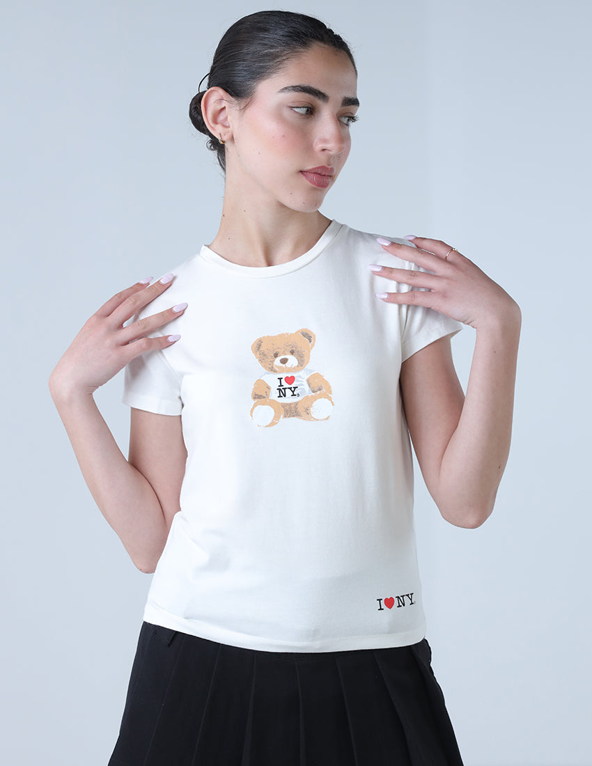 تي شيرت "أنا أحب نيويورك تيدي بير"