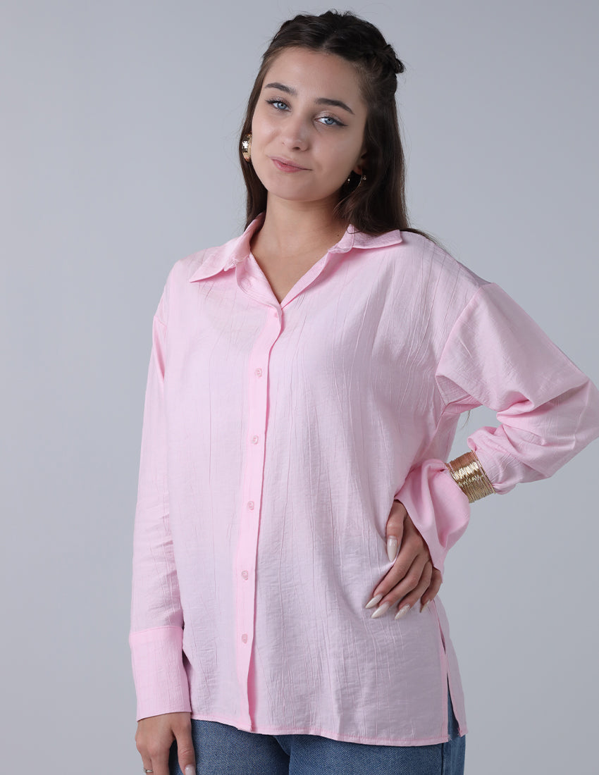 قميص كتان لامع