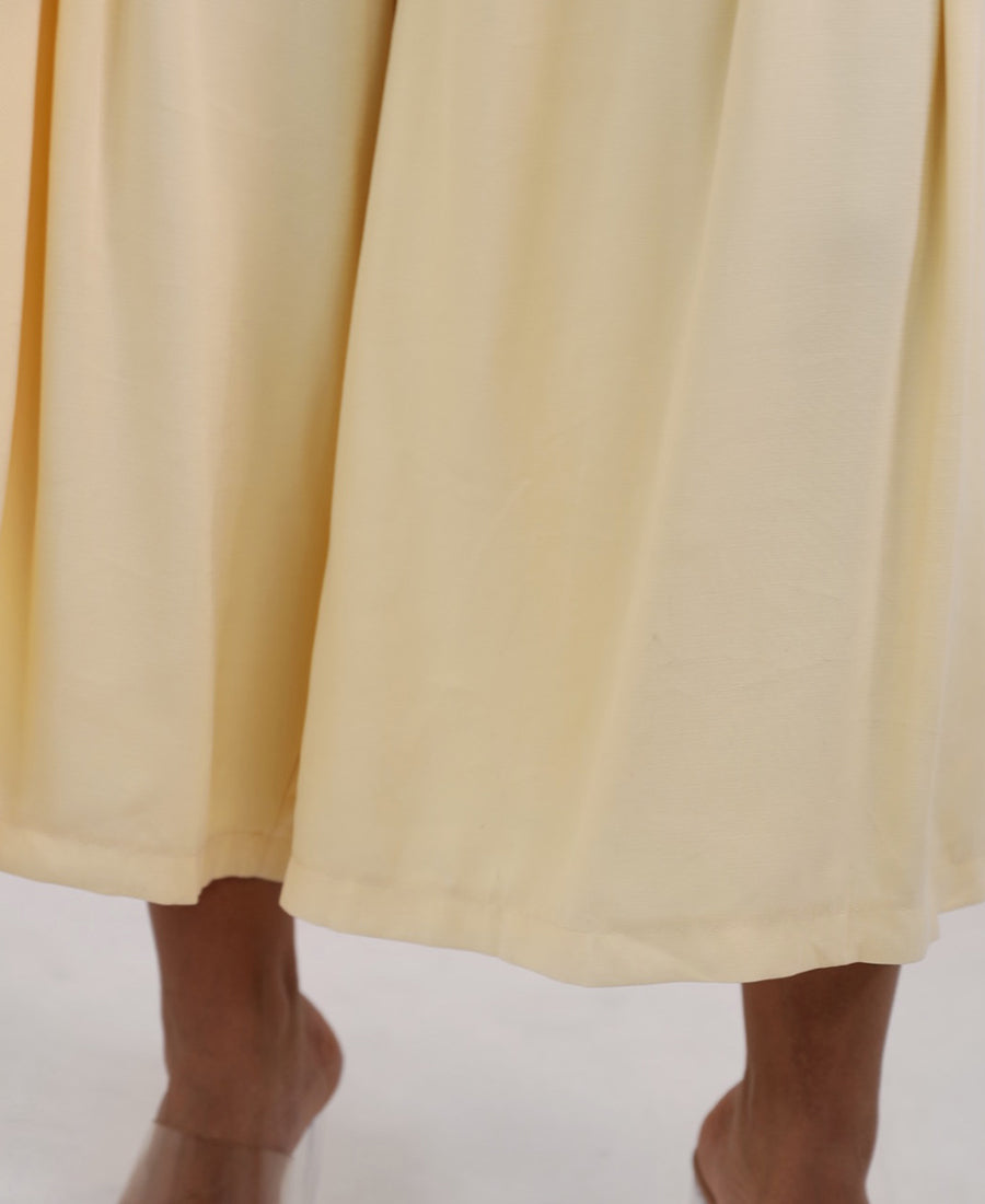 Palazzo trousers with belt