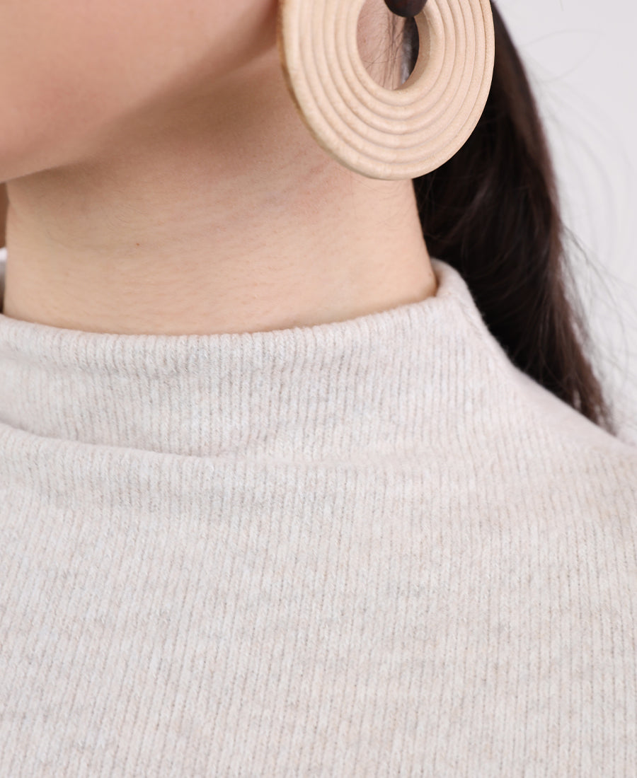 Soft wool cropped blouse