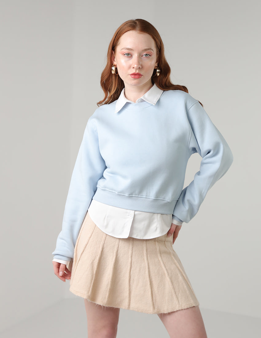 سويت شيرت قطني مقصوص