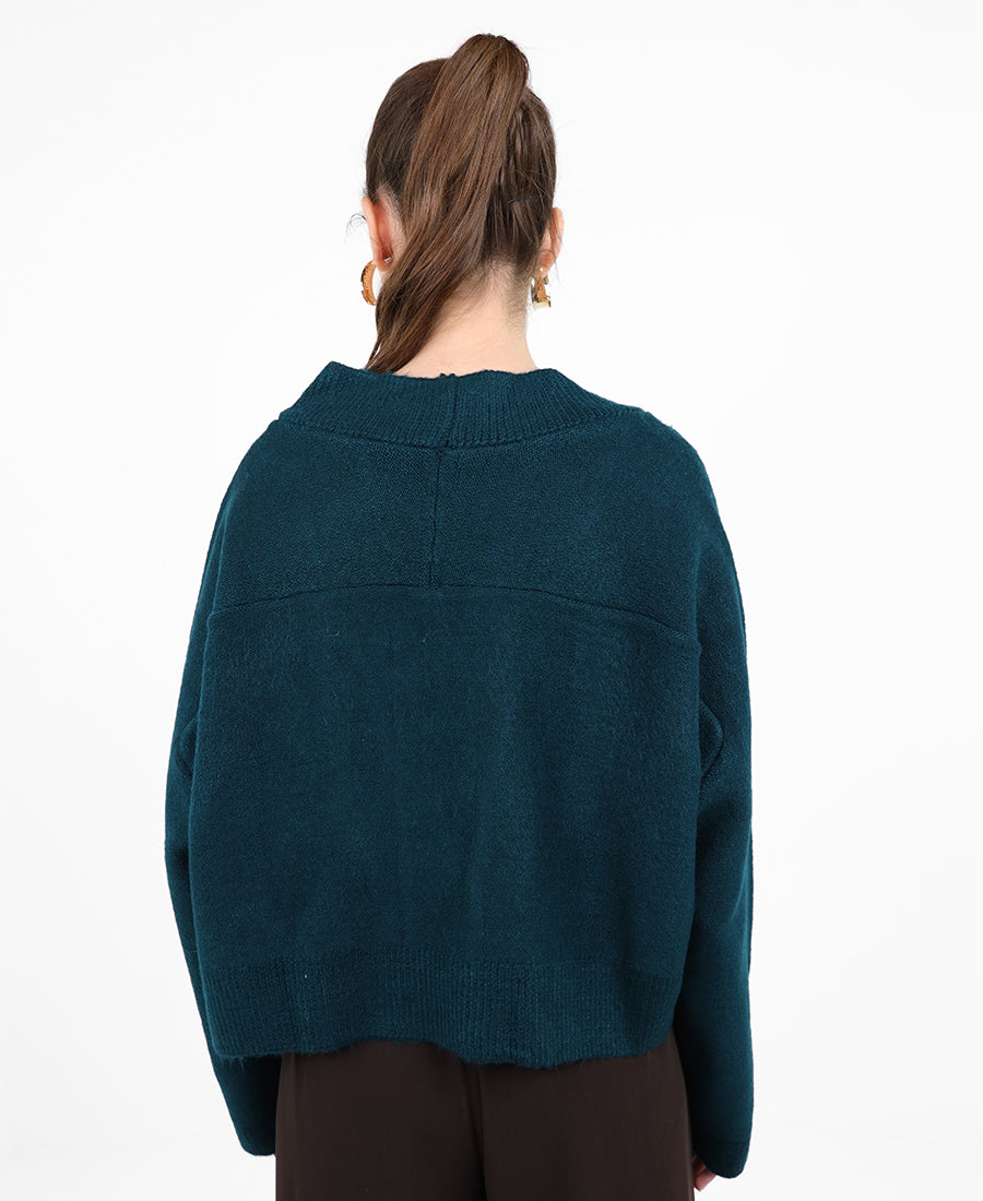 Oversized knit cardigan