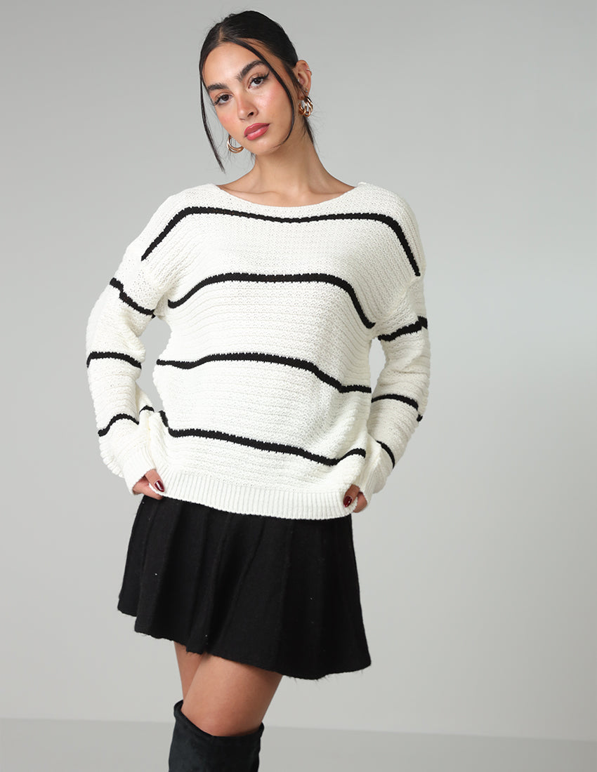 Striped Tricot Blouse