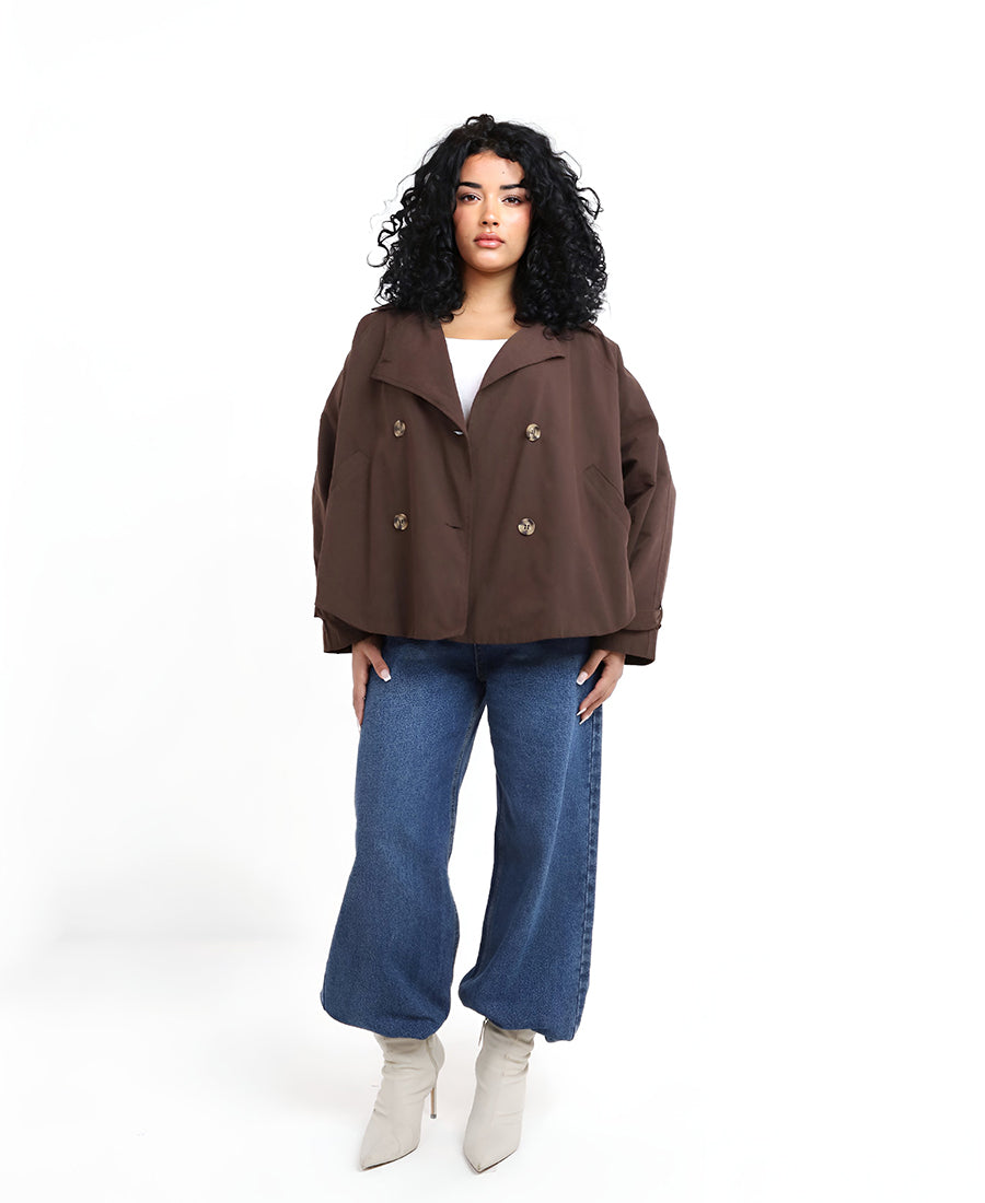 Oversized double-breasted blazer