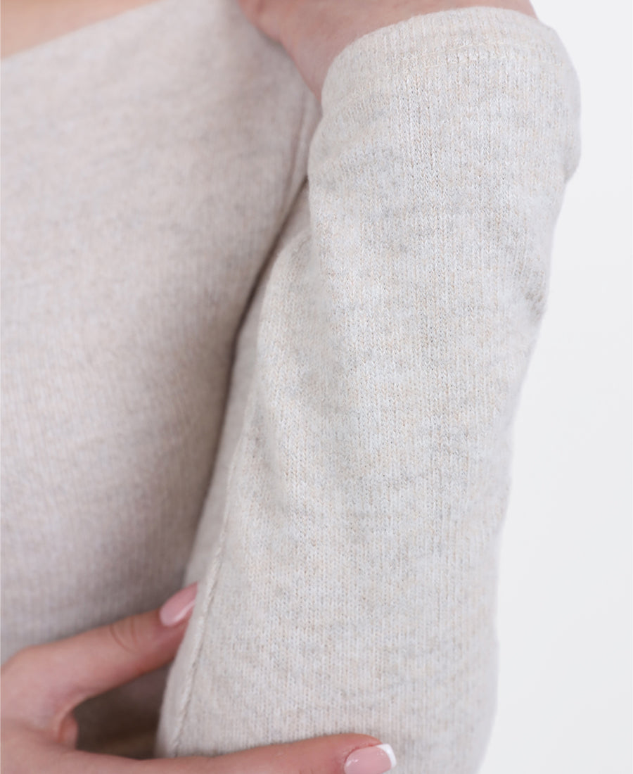 Long-sleeved midi dress