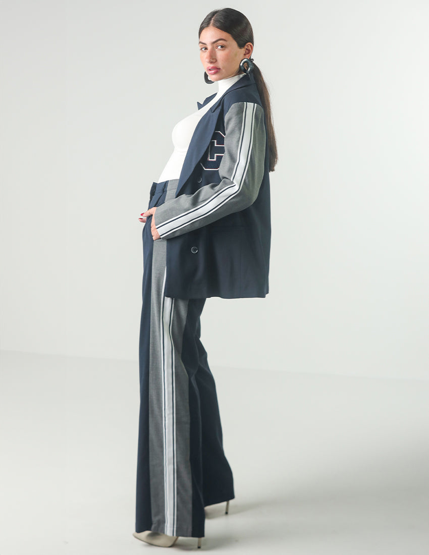 Blazer set with the letter C and trousers