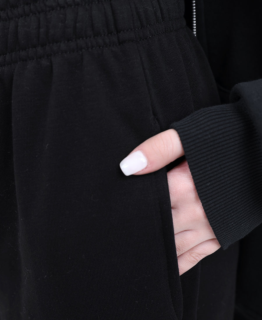 Wide Leg Cotton Sweatpants