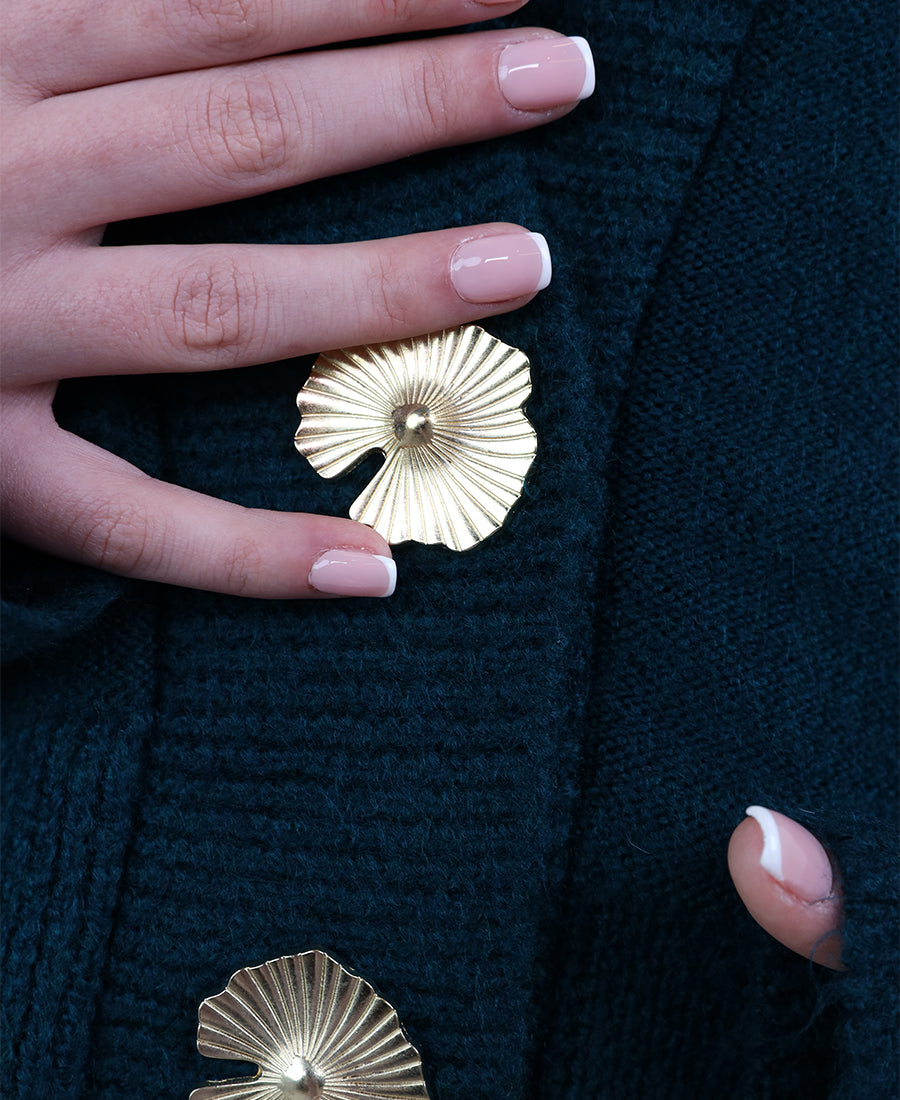 Oversized knit cardigan