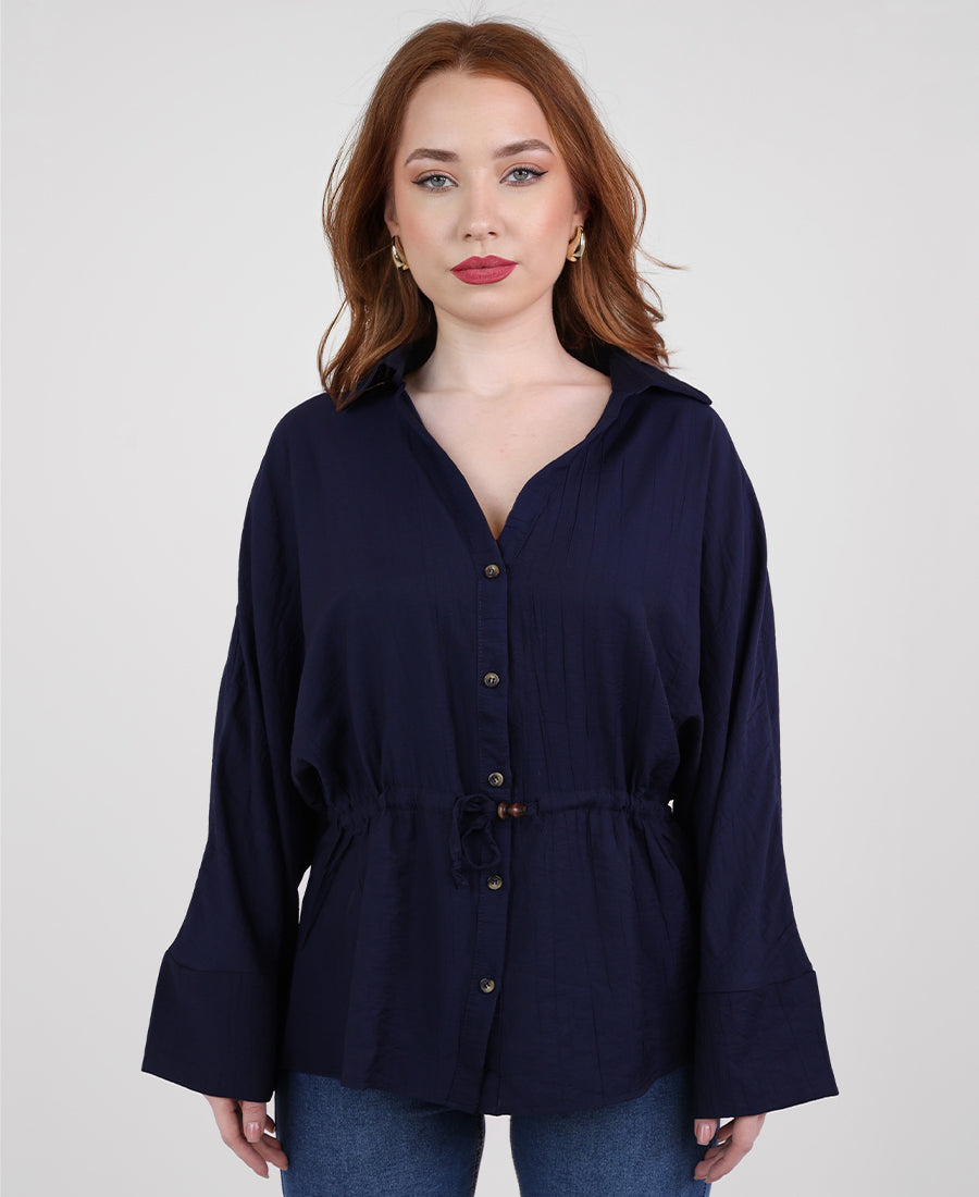 Tie waist shirt