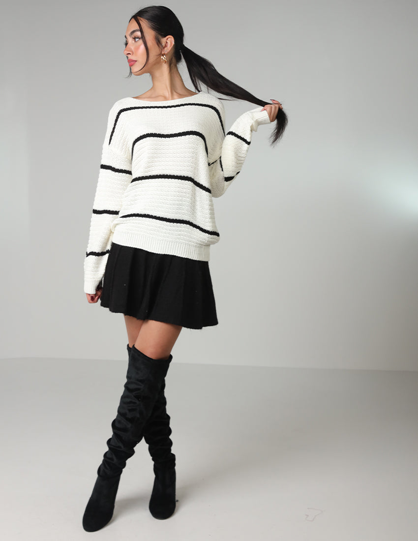 Striped Tricot Blouse