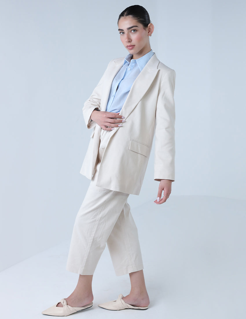 Cropped Leg Suit