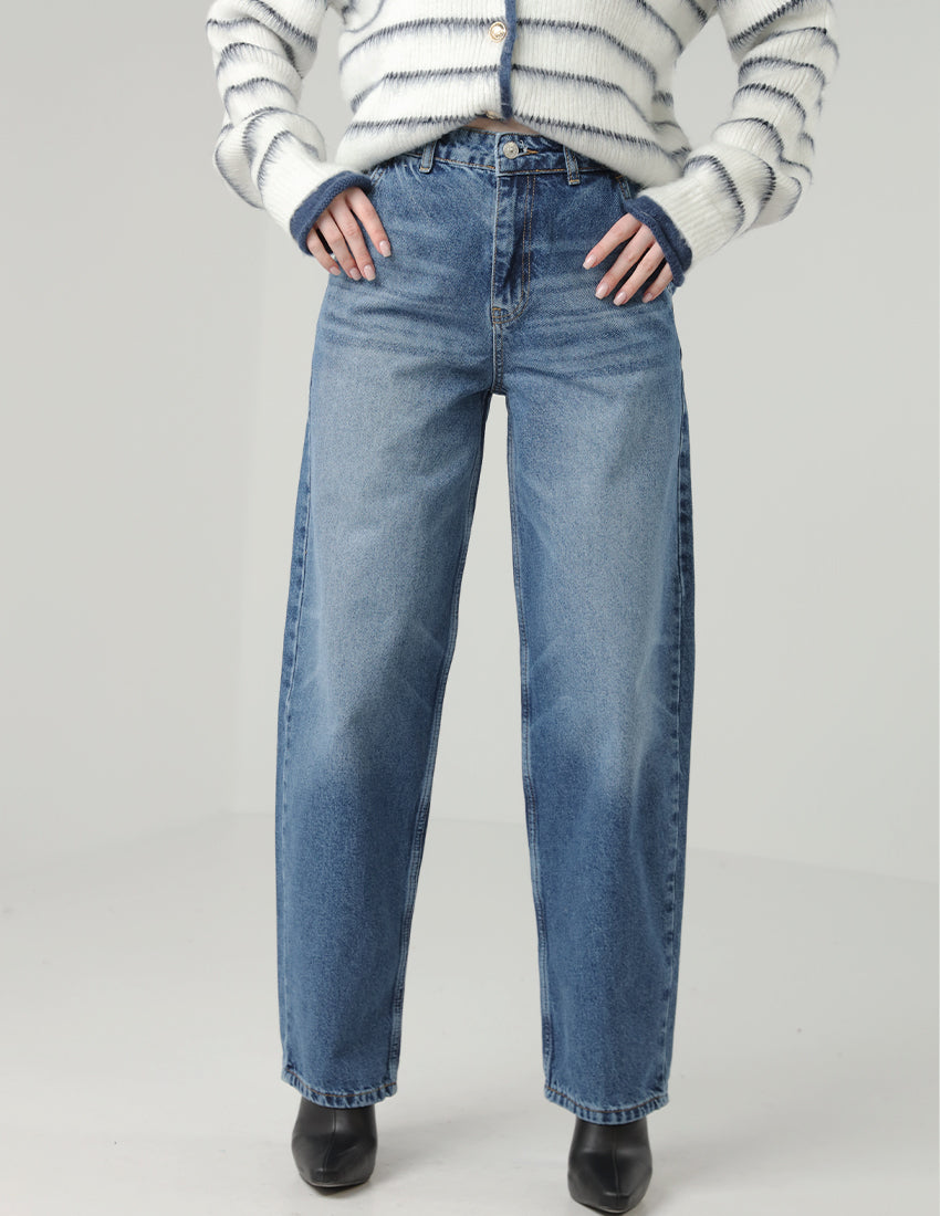 Blue Shades Baggy Jeans